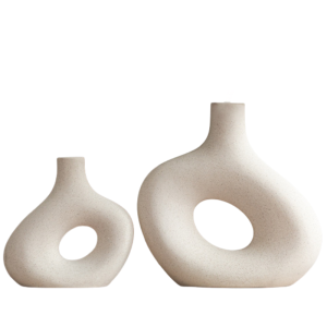 Modern Ceramic Display Vase – Decorative Accent for Shelf or Cabinet
